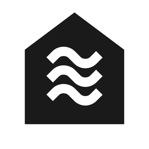 Aq indoor icon, solid style, from Material Symbols
