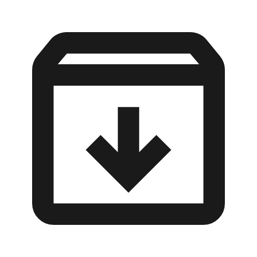 Archive outline icon, outline style, from Material Symbols