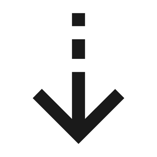 Arrow cool down icon, solid style, from Material Symbols