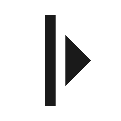 Arrow menu open icon, solid style, from Material Symbols
