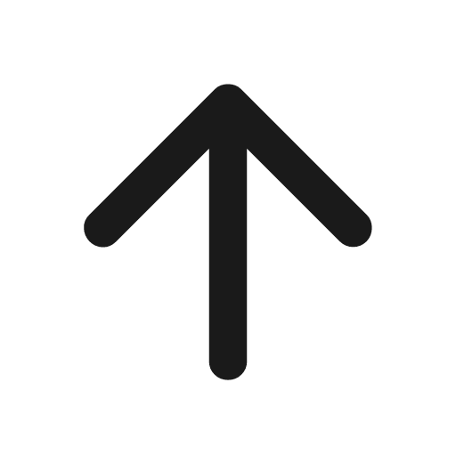 Arrow upward rounded icon, rounded style, from Material Symbols