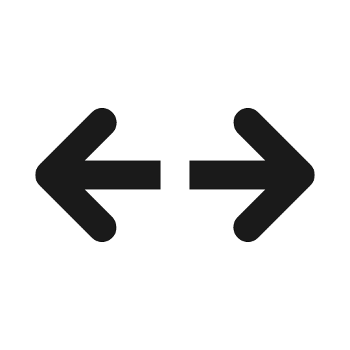 Arrows outward rounded icon, rounded style, from Material Symbols