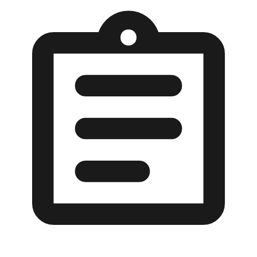 Assignment outline rounded icon, rounded style, from Material Symbols