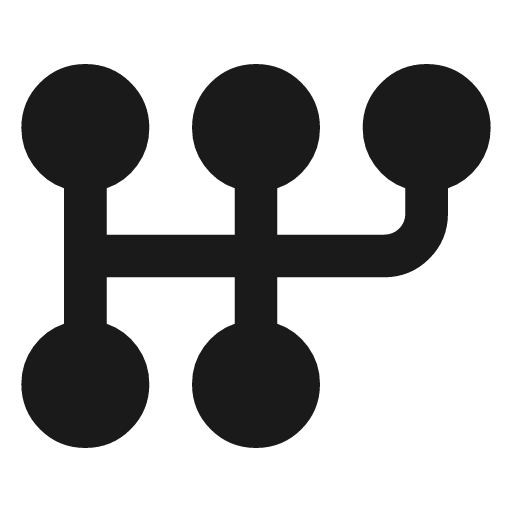 Auto transmission icon, solid style, from Material Symbols
