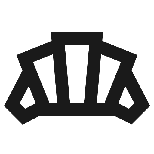 Bakery dining outline sharp icon, sharp-cornered style, from Material Symbols