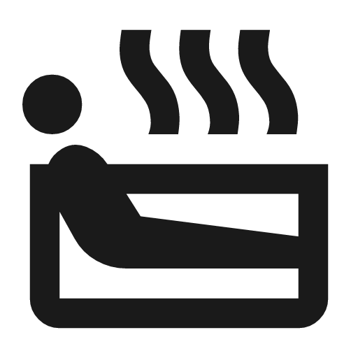 Bath soak icon, solid style, from Material Symbols