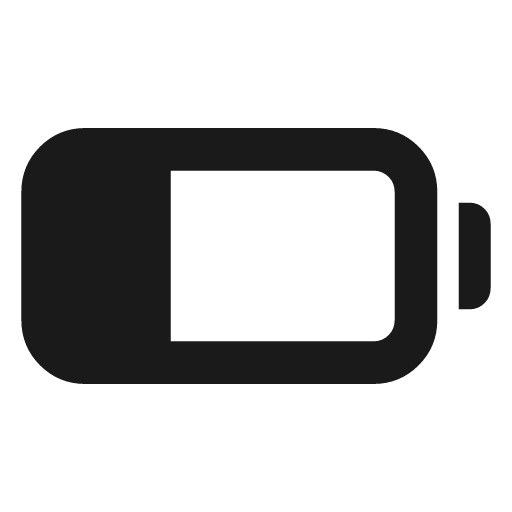 Battery android 2 icon, solid style, from Material Symbols