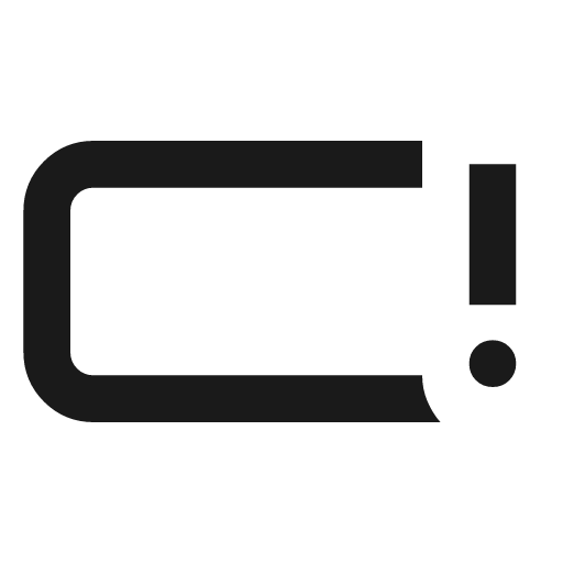 Battery android alert outline icon, outline style, from Material Symbols