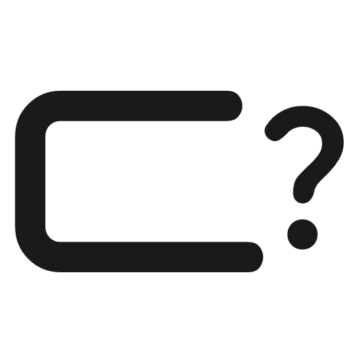 Battery android question outline rounded icon, rounded style, from Material Symbols