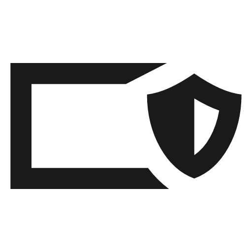 Battery android shield outline sharp icon, sharp-cornered style, from Material Symbols