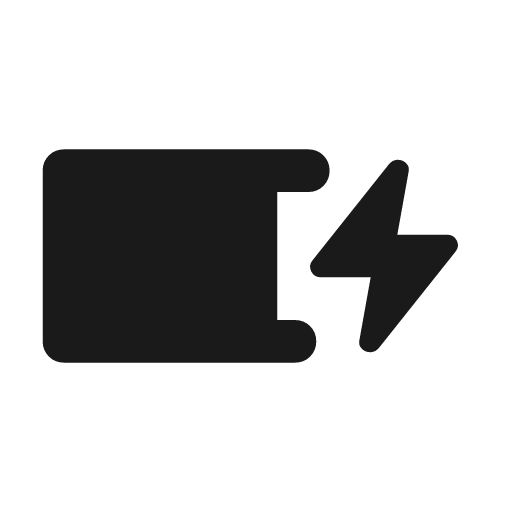 Battery charging 80 2 rounded icon, rounded style, from Material Symbols