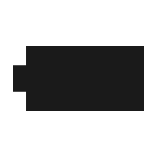 Battery full alt sharp icon, sharp-cornered style, from Material Symbols