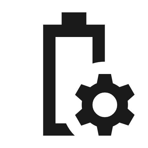 Battery profile outline sharp icon, sharp-cornered style, from Material Symbols