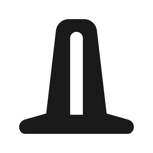 Bike dock outline rounded icon, rounded style, from Material Symbols