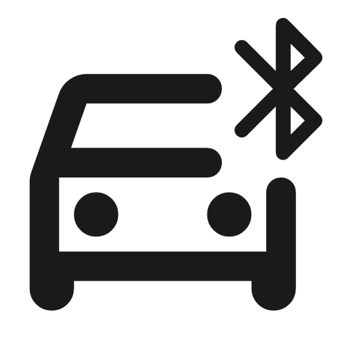 Bluetooth drive outline rounded icon, rounded style, from Material Symbols