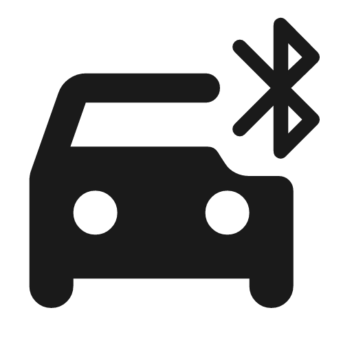 Bluetooth drive rounded icon, rounded style, from Material Symbols