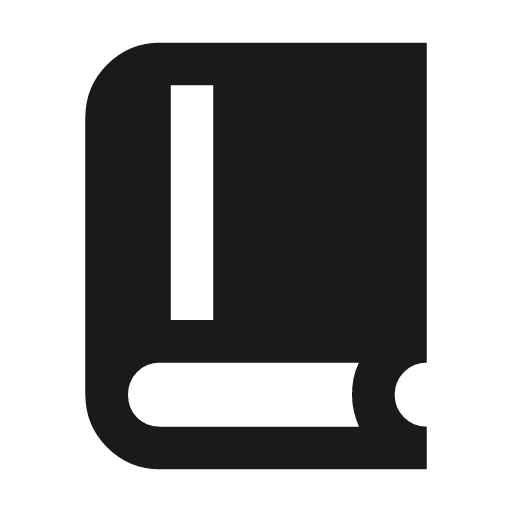 Book 2 icon, solid style, from Material Symbols