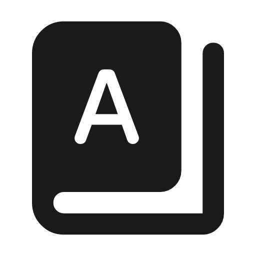 Book 6 rounded icon, rounded style, from Material Symbols