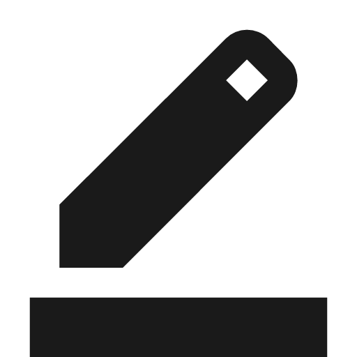 Border color icon, solid style, from Material Symbols