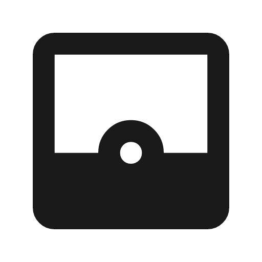 Bottom app bar icon, solid style, from Material Symbols