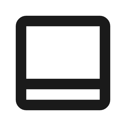 Bottom navigation outline icon, outline style, from Material Symbols