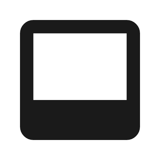 Bottom navigation icon, solid style, from Material Symbols
