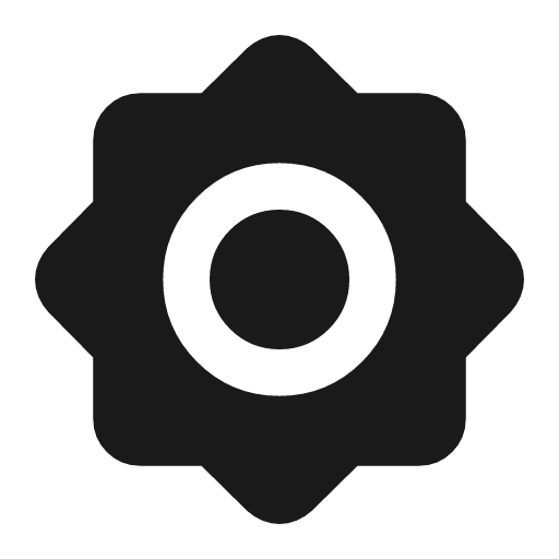 Brightness 7 rounded icon, rounded style, from Material Symbols