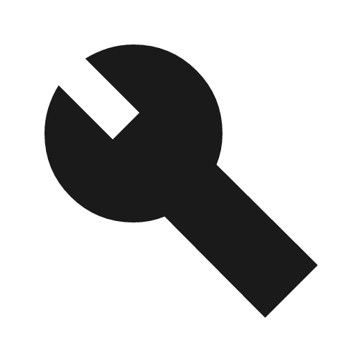 Build sharp icon, sharp-cornered style, from Material Symbols