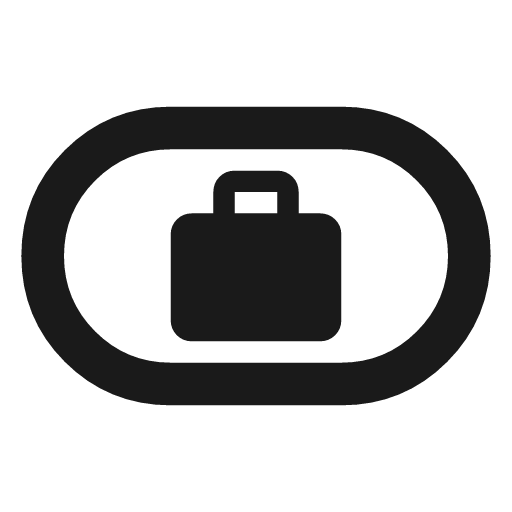 Business chip outline icon, outline style, from Material Symbols