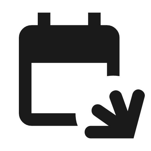 Calendar apps script icon, solid style, from Material Symbols