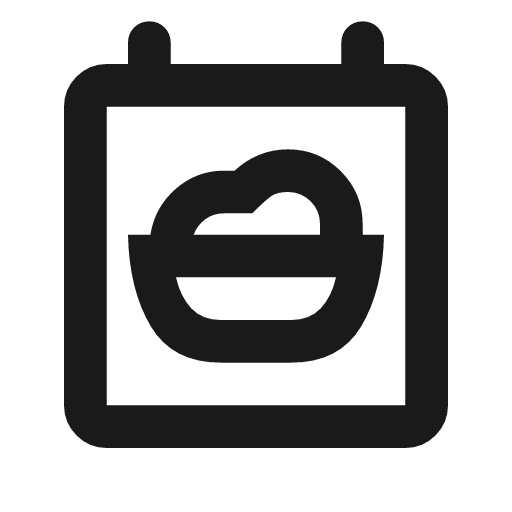 Calendar meal 2 outline rounded icon, rounded style, from Material Symbols