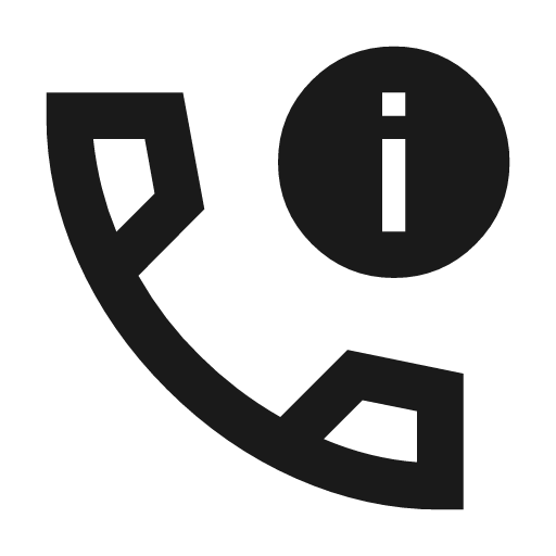 Call quality outline sharp icon, sharp-cornered style, from Material Symbols