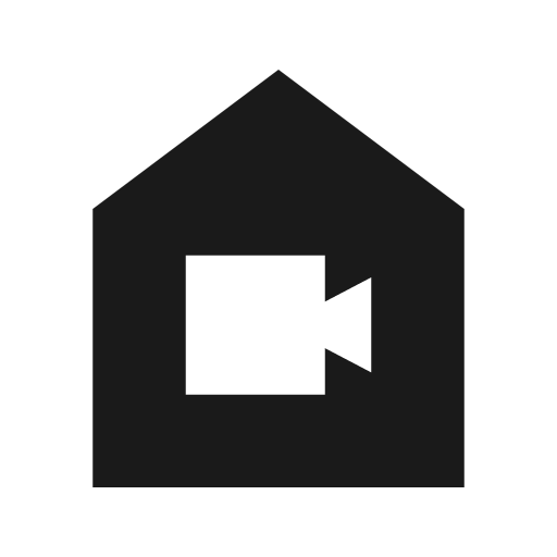 Camera indoor sharp icon, sharp-cornered style, from Material Symbols