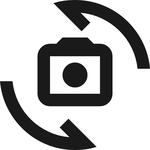 Cameraswitch outline icon, outline style, from Material Symbols