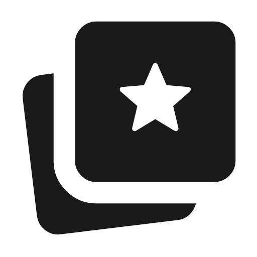 Cards star rounded icon, rounded style, from Material Symbols