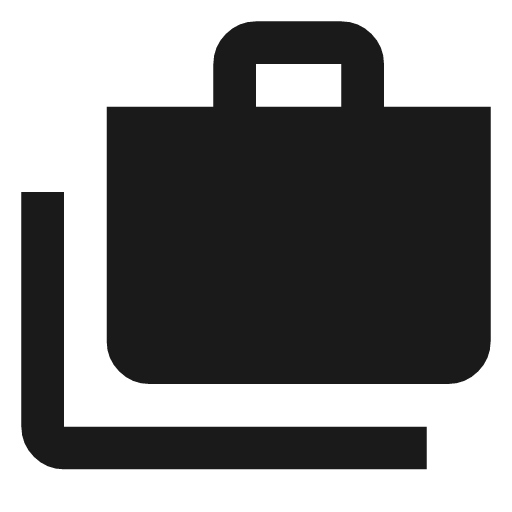 Cases icon, solid style, from Material Symbols