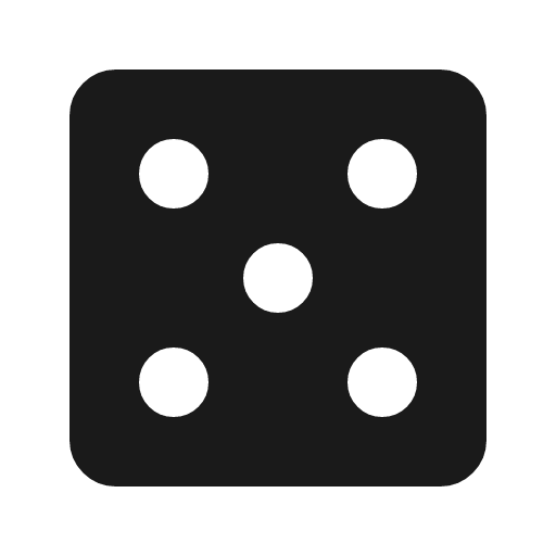 Casino icon, solid style, from Material Symbols