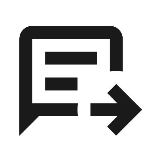 Chat paste go outline icon, outline style, from Material Symbols