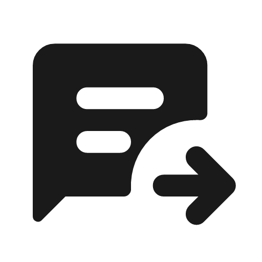 Chat paste go rounded icon, rounded style, from Material Symbols