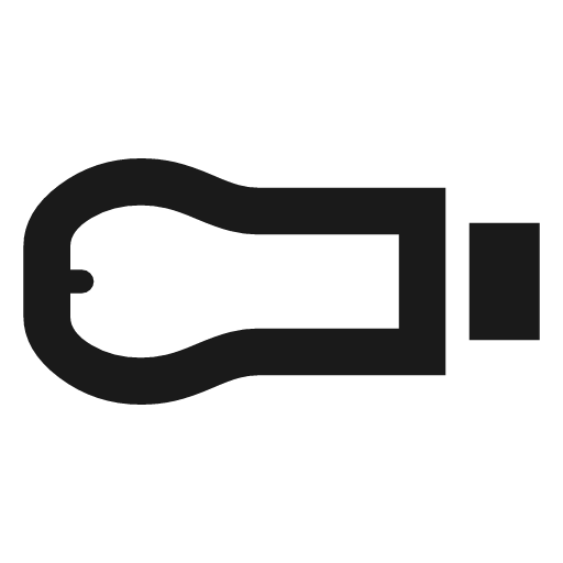 Chromecast device outline icon, outline style, from Material Symbols