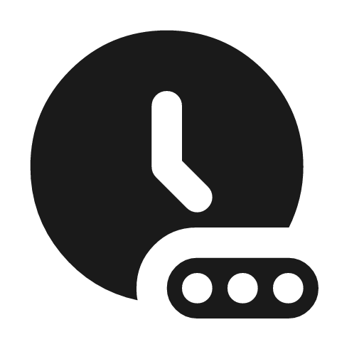 Chronic rounded icon, rounded style, from Material Symbols