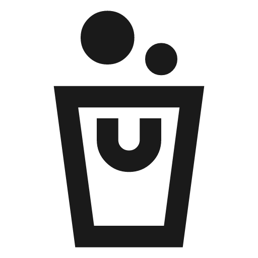 Cleaning bucket outline sharp icon, sharp-cornered style, from Material Symbols