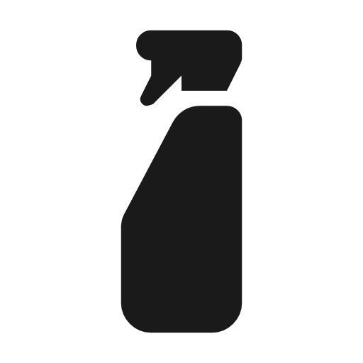 Cleaning rounded icon, rounded style, from Material Symbols