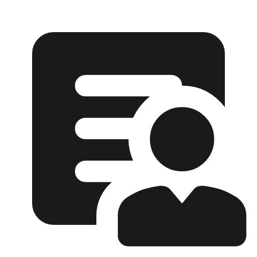 Clinical notes rounded icon, rounded style, from Material Symbols