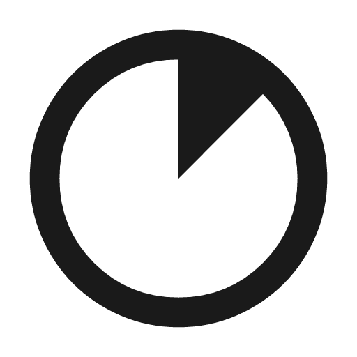 Clock loader 10 icon, solid style, from Material Symbols