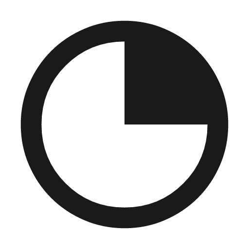 Clock loader 20 icon, solid style, from Material Symbols