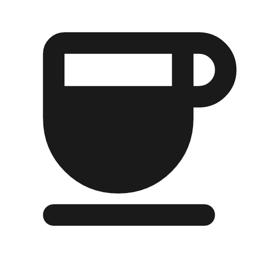 Coffee rounded icon, rounded style, from Material Symbols