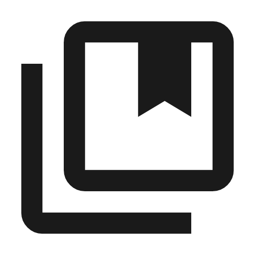 Collections bookmark outline icon, outline style, from Material Symbols
