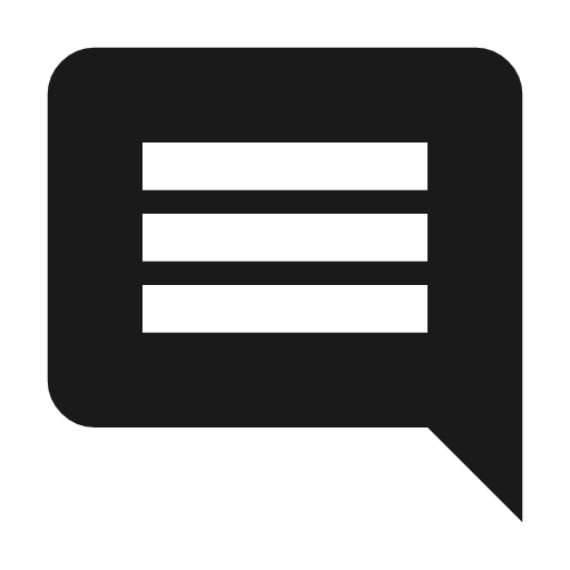 Comment icon, solid style, from Material Symbols