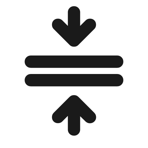Compress rounded icon, rounded style, from Material Symbols